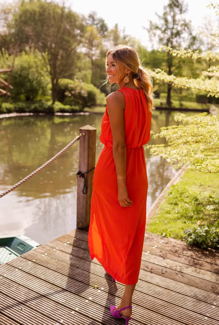 Orange Tory Dress