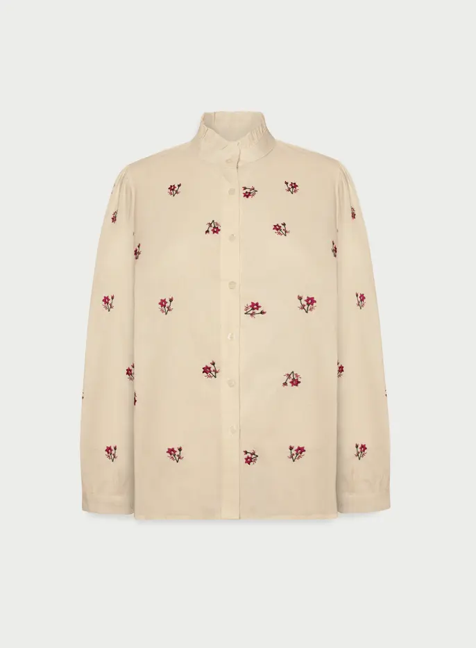 Ecru Floral Solena Shirt