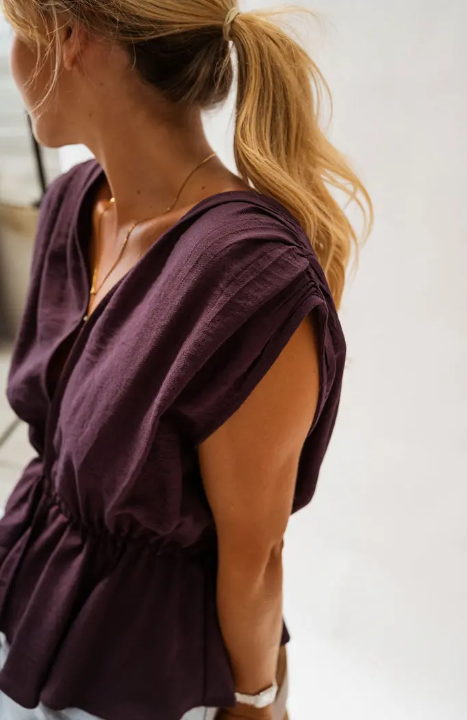 Purple Nola Top