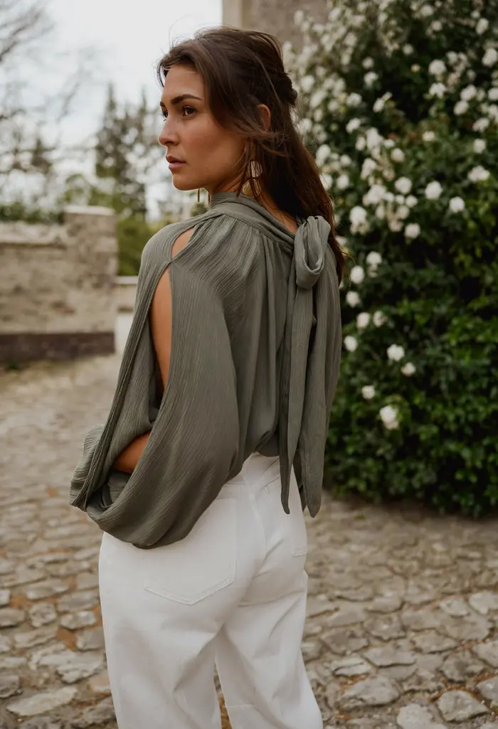 Khaki Belly Blouse