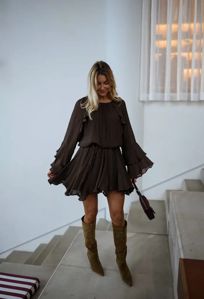 Chocolate Audrina Dress