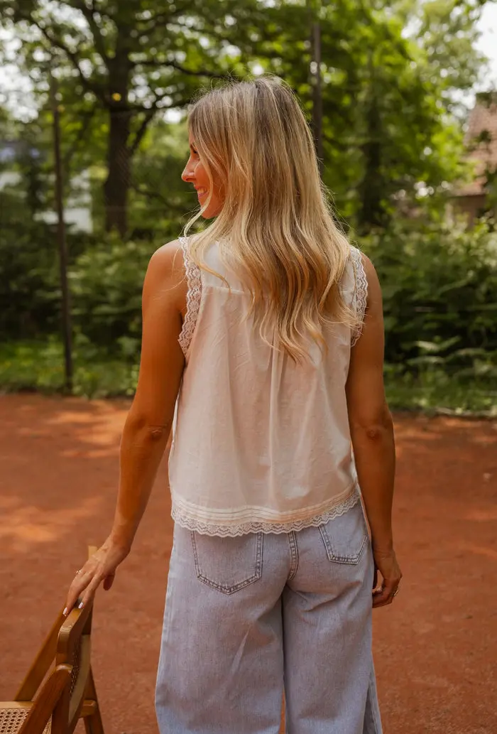 White Victoria Lace Top