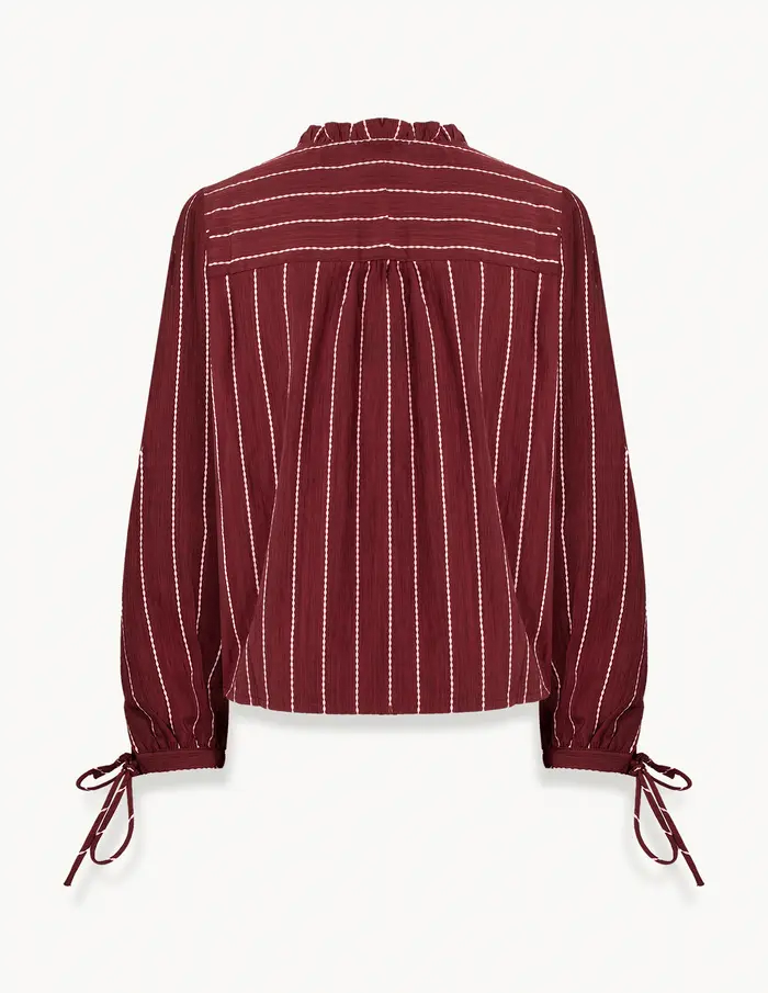 Burgundy Dorli Blouse