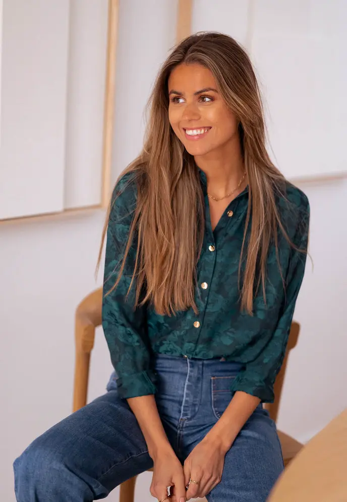 Green and Blue Paula Shirt