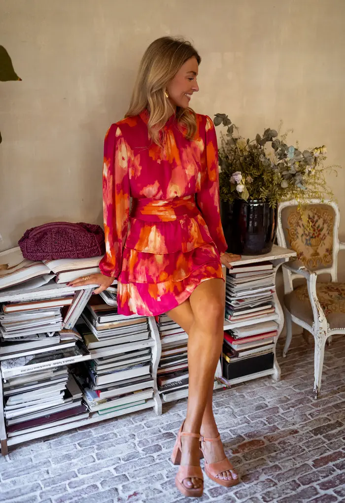 Pink and Orange Manae Dress