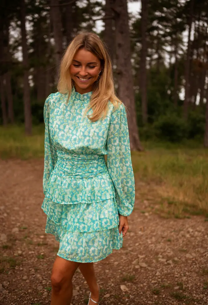 Blue and Green Manae Dress