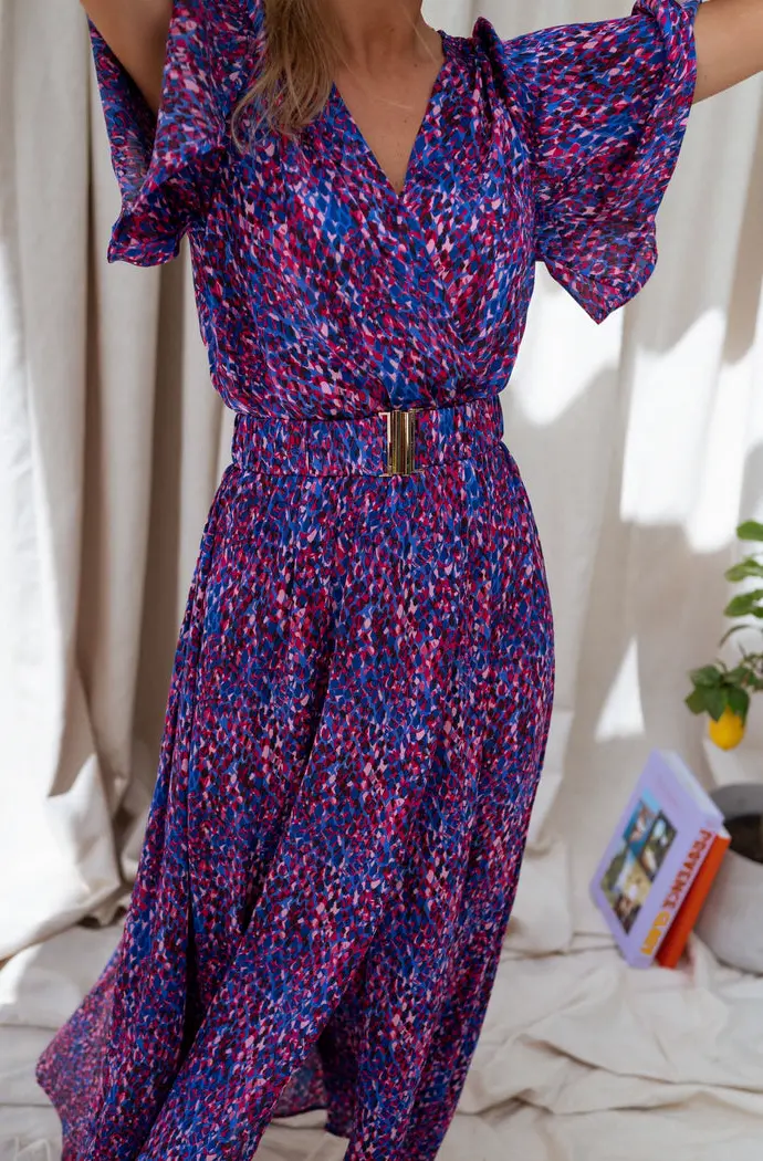 Pink and Blue Ariana Dress