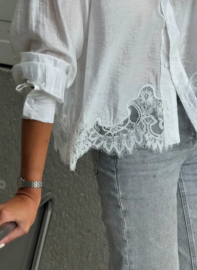 Ecru Ivan Lace Shirt