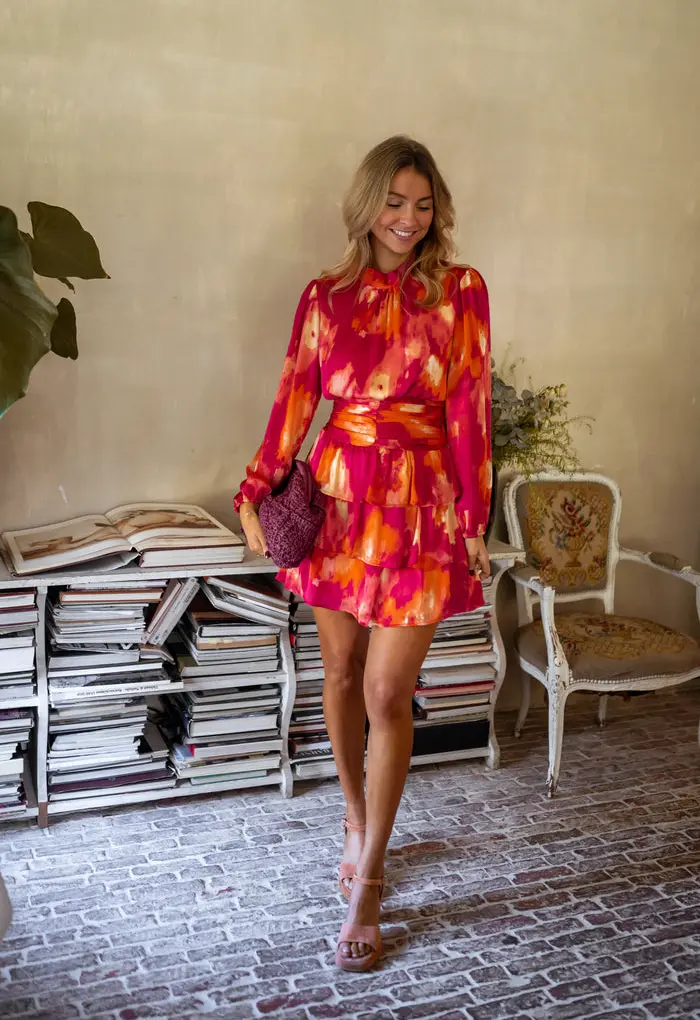 Pink and Orange Manae Dress