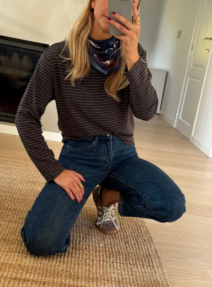 Brown Striped Bonnie T-shirt