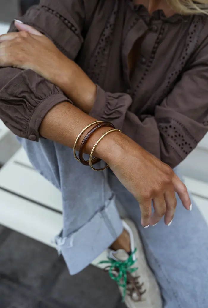 Brown and Golden Laria Bracelets