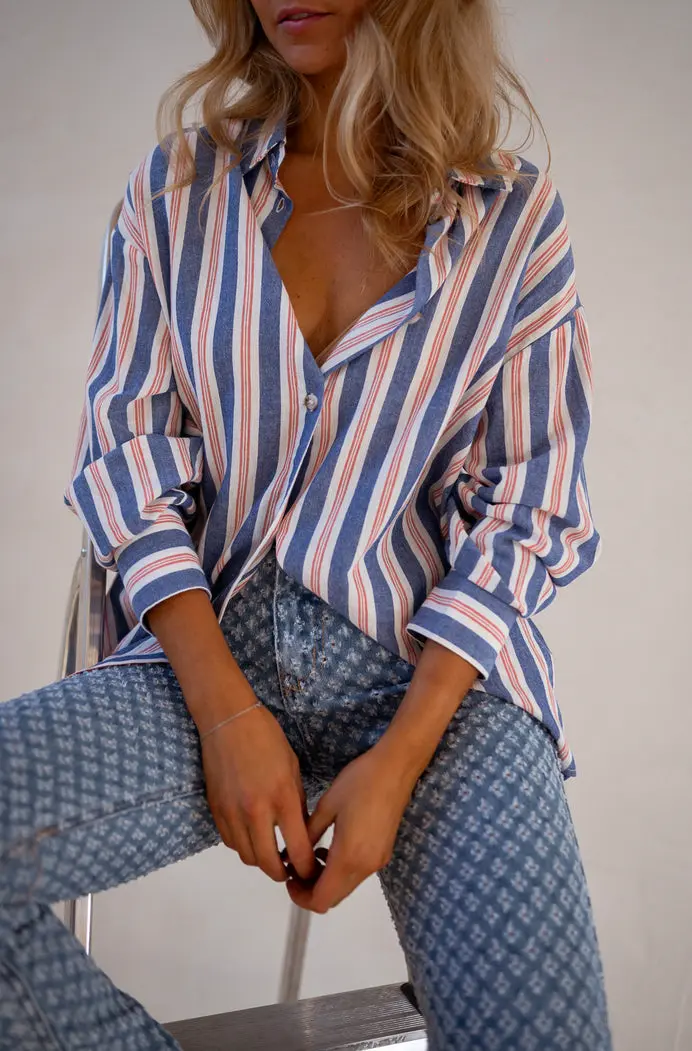 Blue Striped Sally Shirt