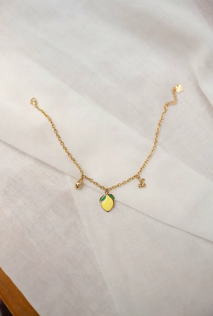 Golden Frola Anklet