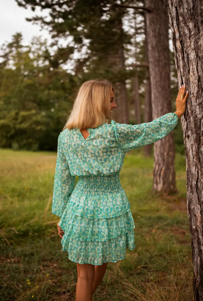 Blue and Green Manae Dress