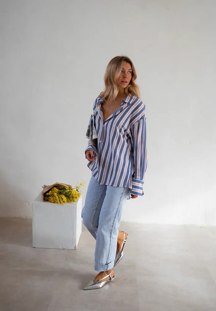 Blue Striped Sally Shirt