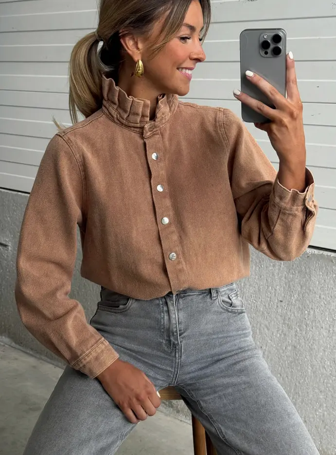 Camel Gabin Overshirt