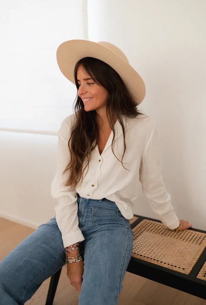 White Lutece Blouse