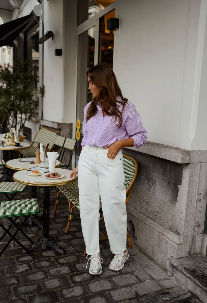 Lilac Striped Julie Shirt