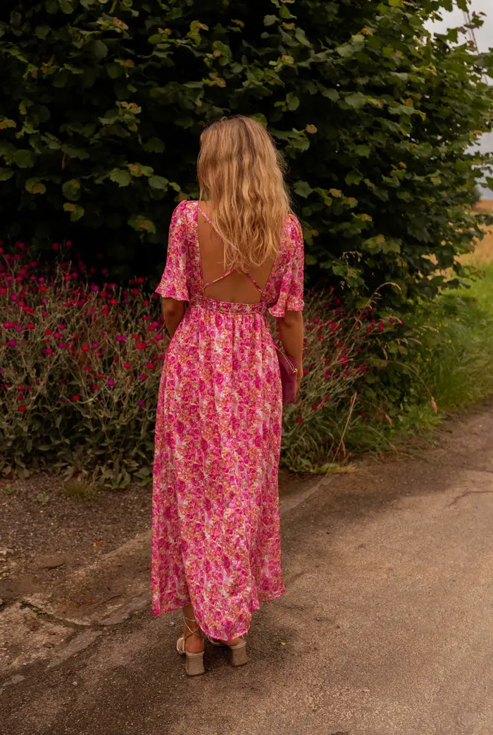 Floral Pink Daphne Dress