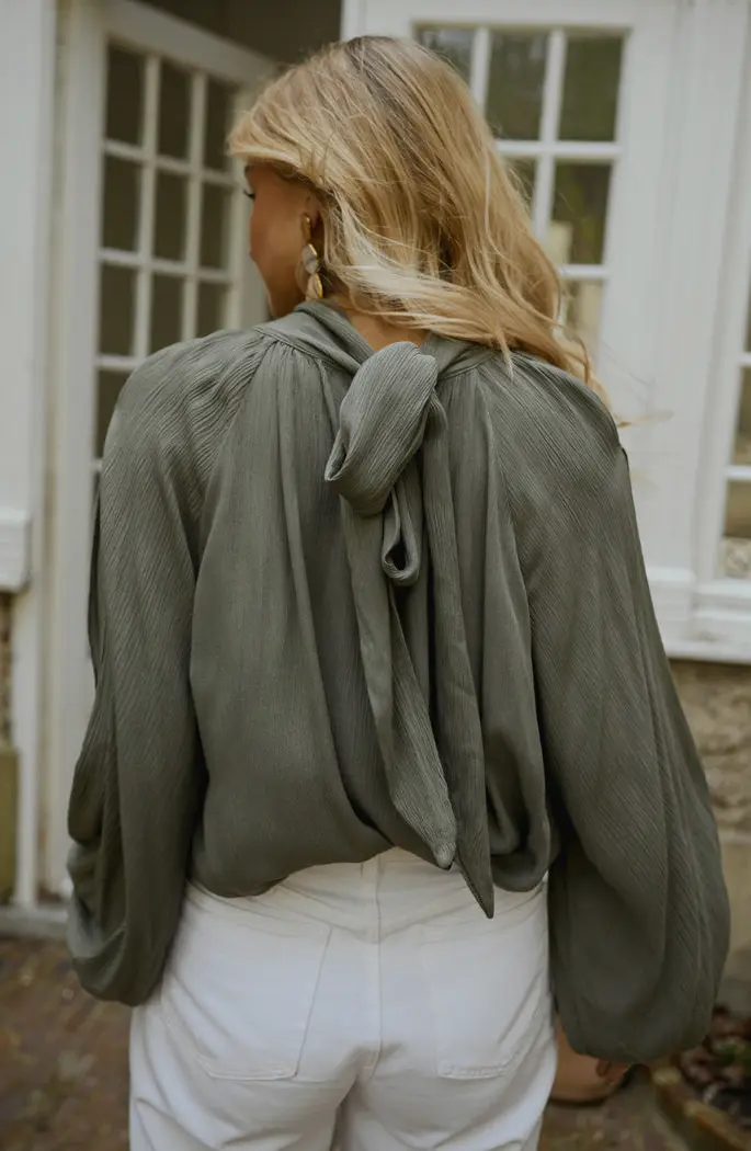 Khaki Belly Blouse