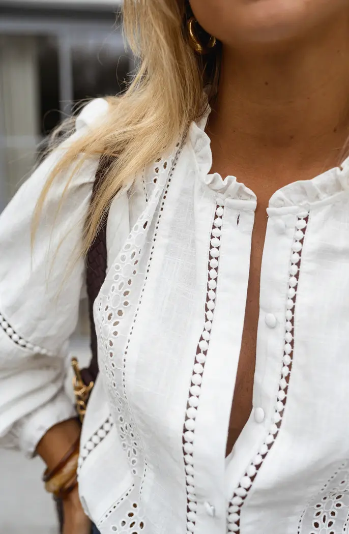 White Grain Blouse
