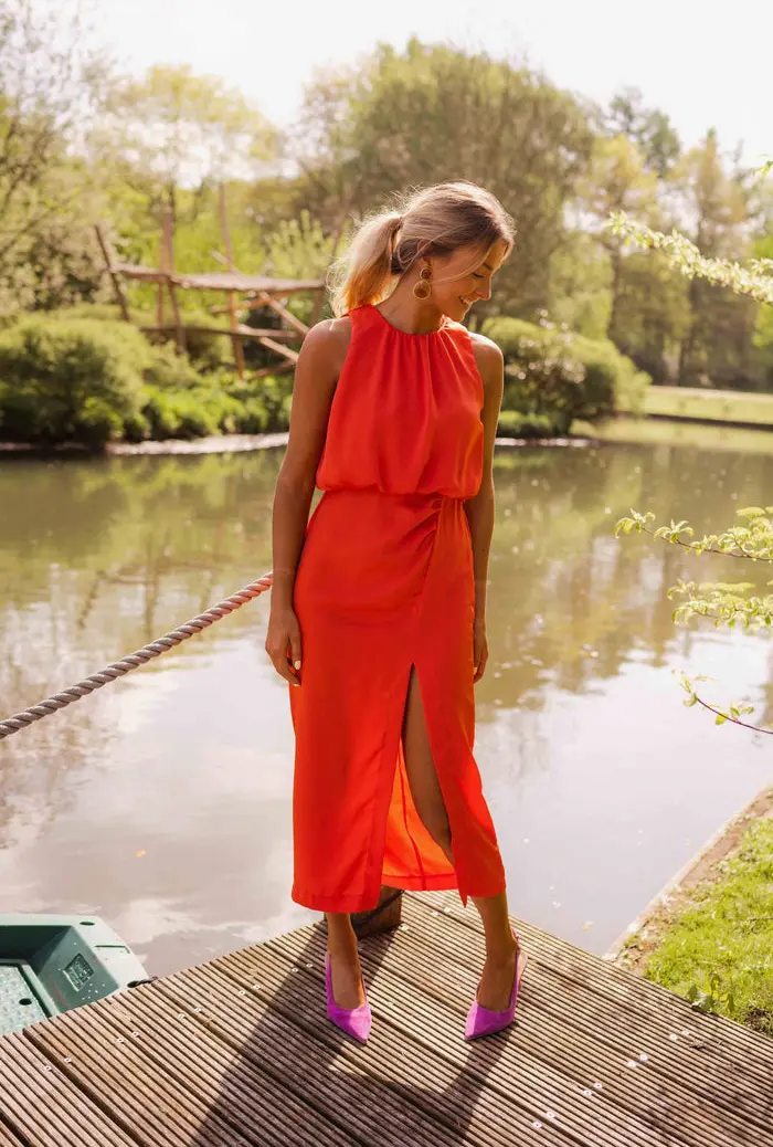 Orange Tory Dress