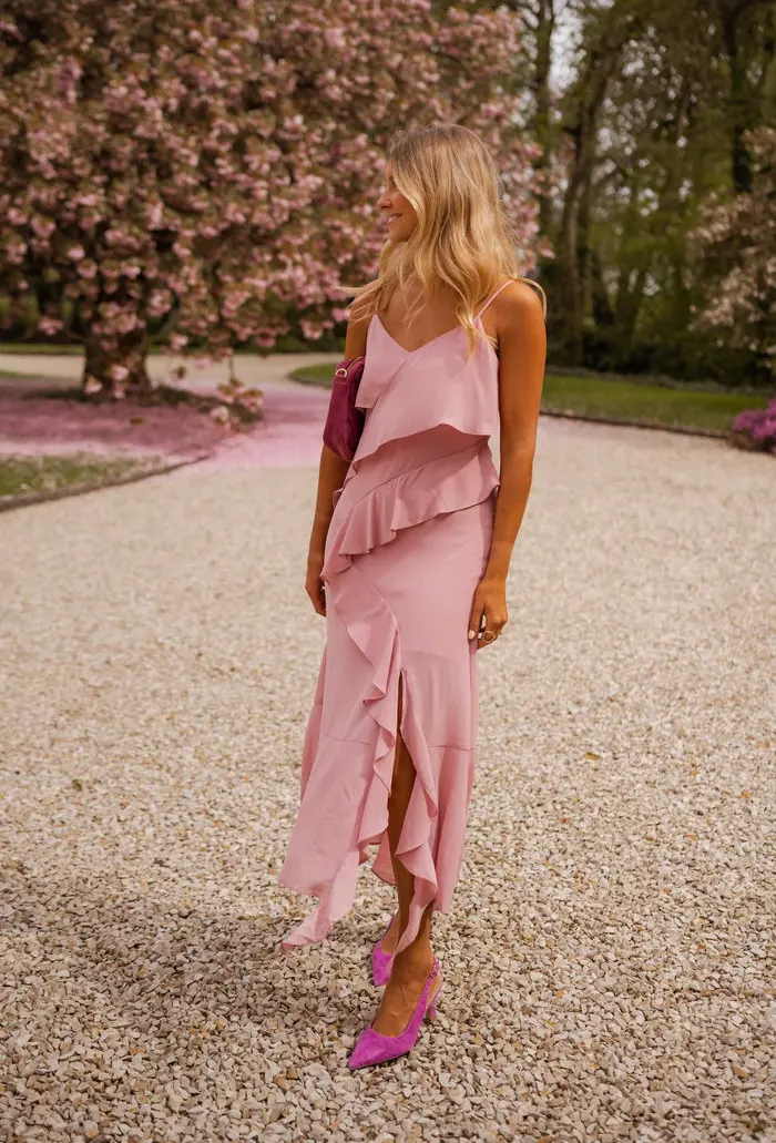 Dusty Pink Romane Dress
