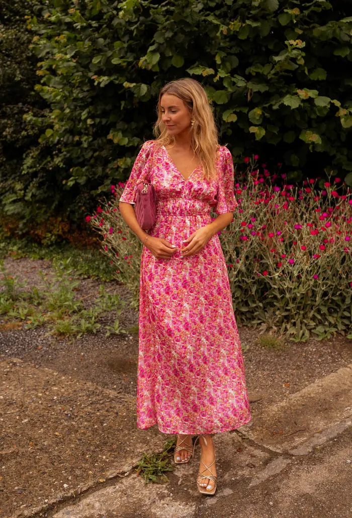 Floral Pink Daphne Dress