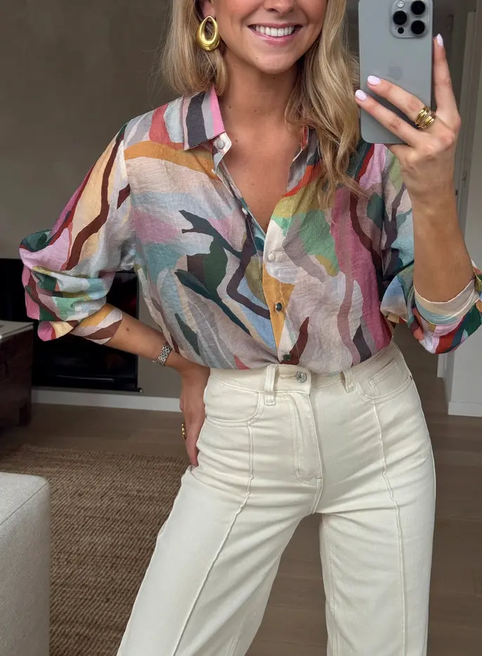 Patterned Babou Shirt
