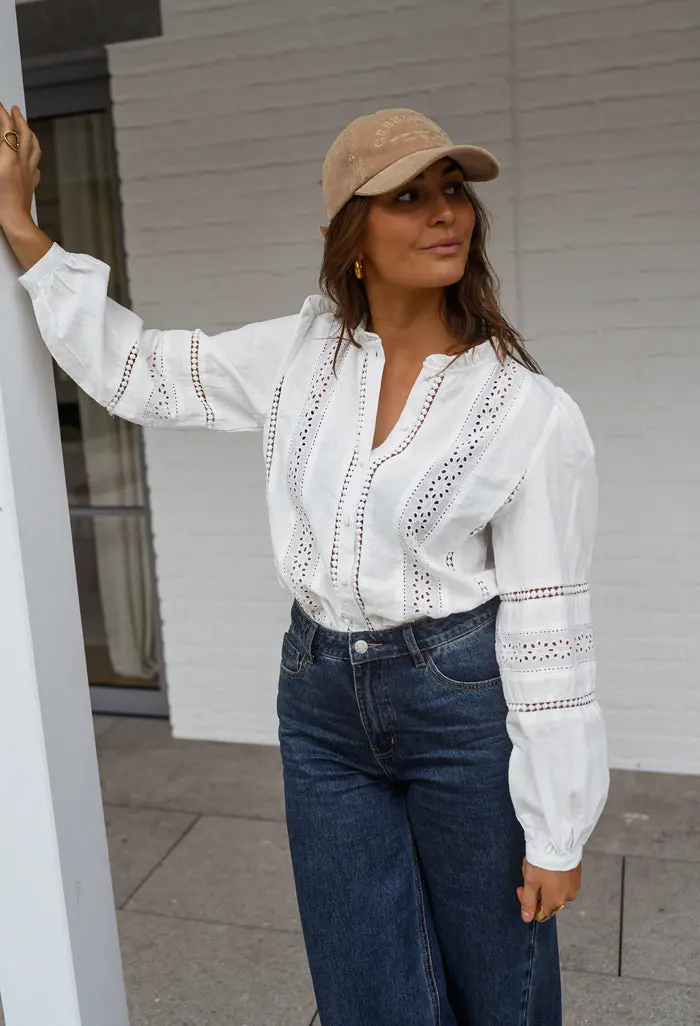 White Grain Blouse