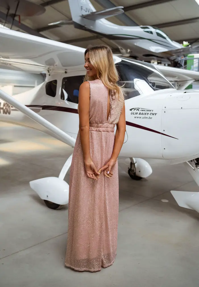 Pink and Gold Cloe Dress
