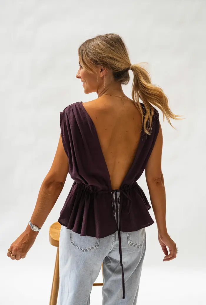 Purple Nola Top