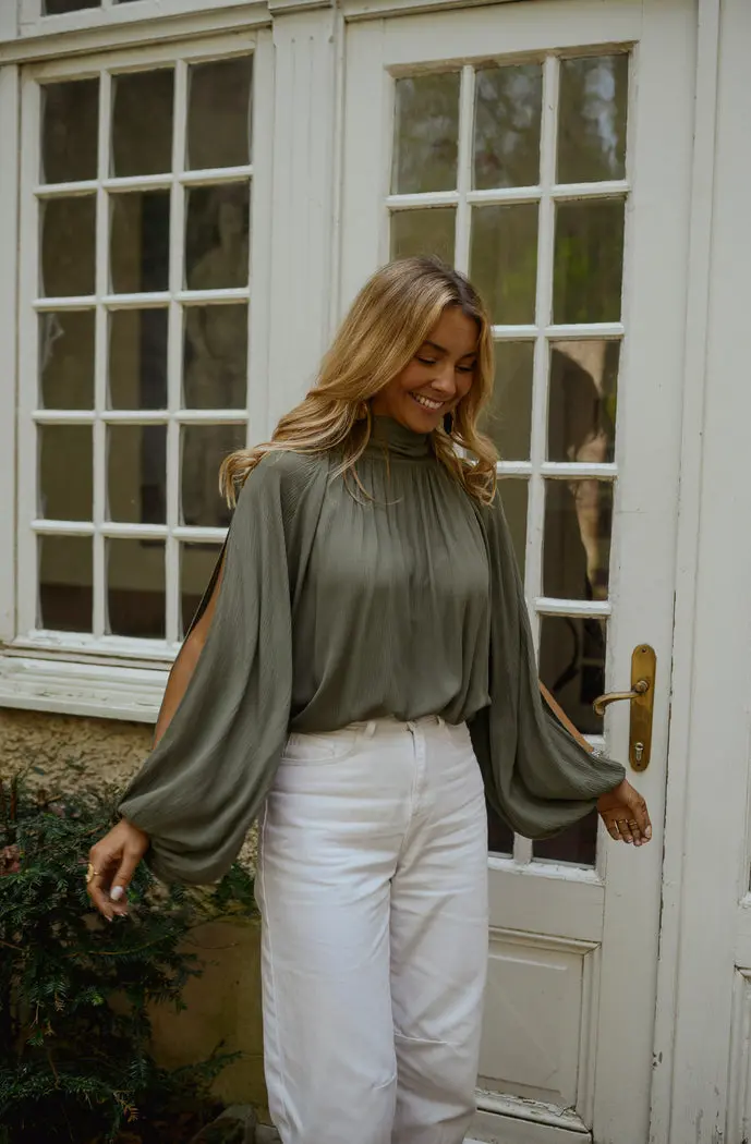 Khaki Belly Blouse