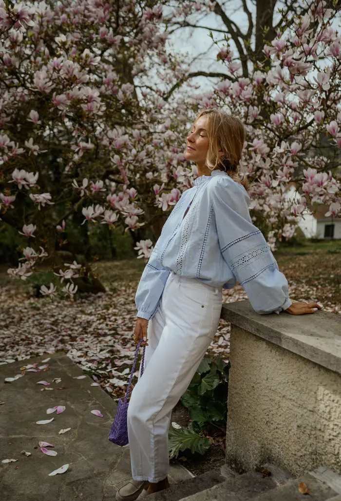Blue Grain Blouse
