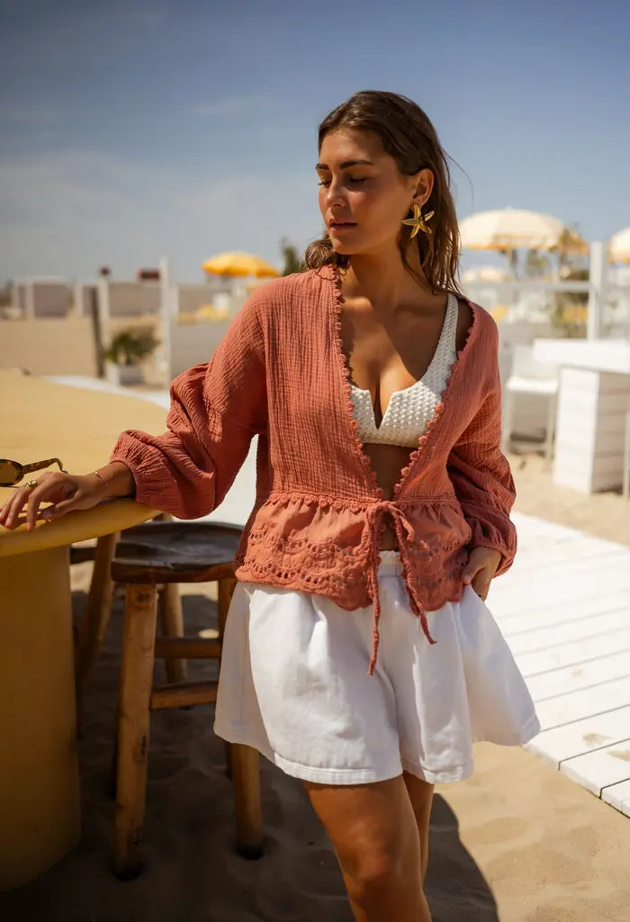 Terracotta Babs Blouse