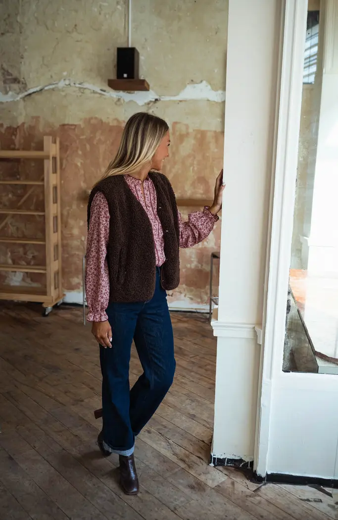 Pink Patterned Natacha Shirt