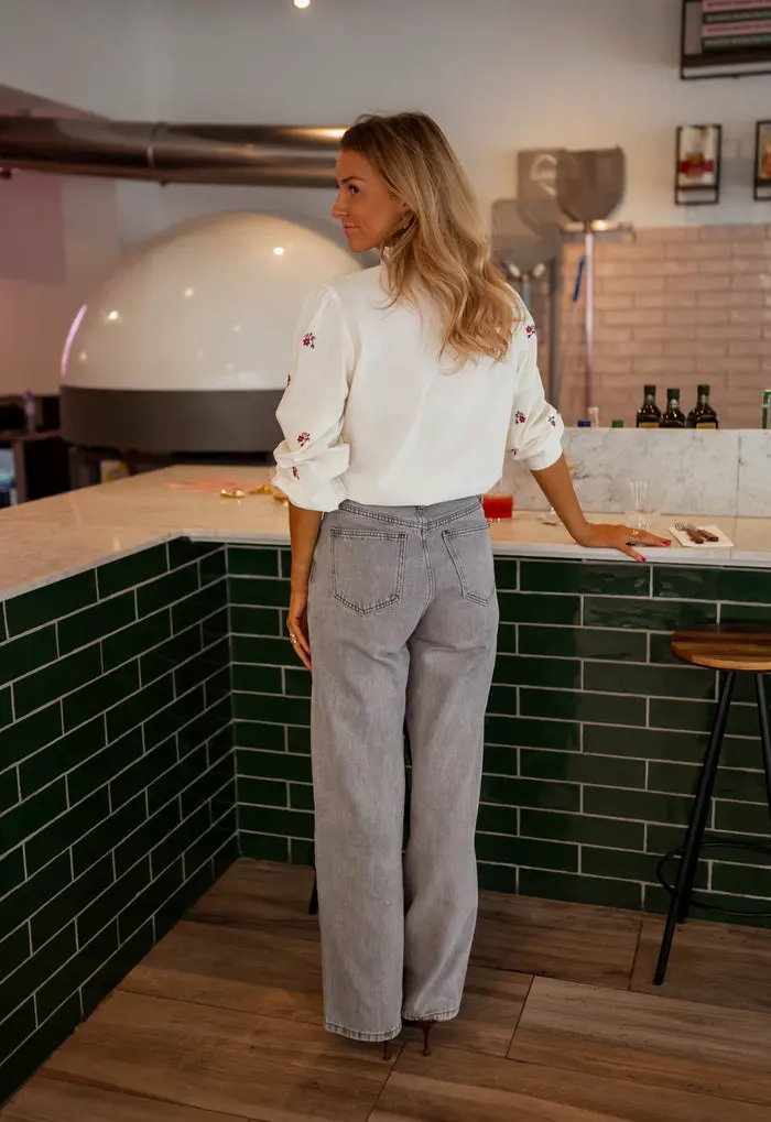Ecru Floral Solena Shirt