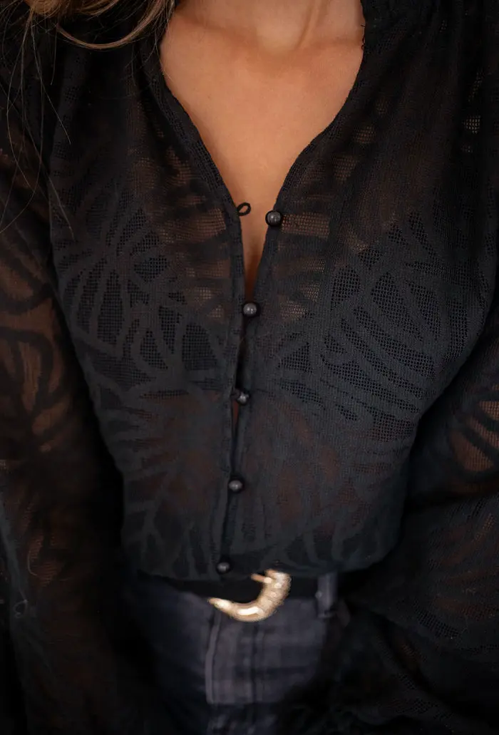 Black Salima Blouse