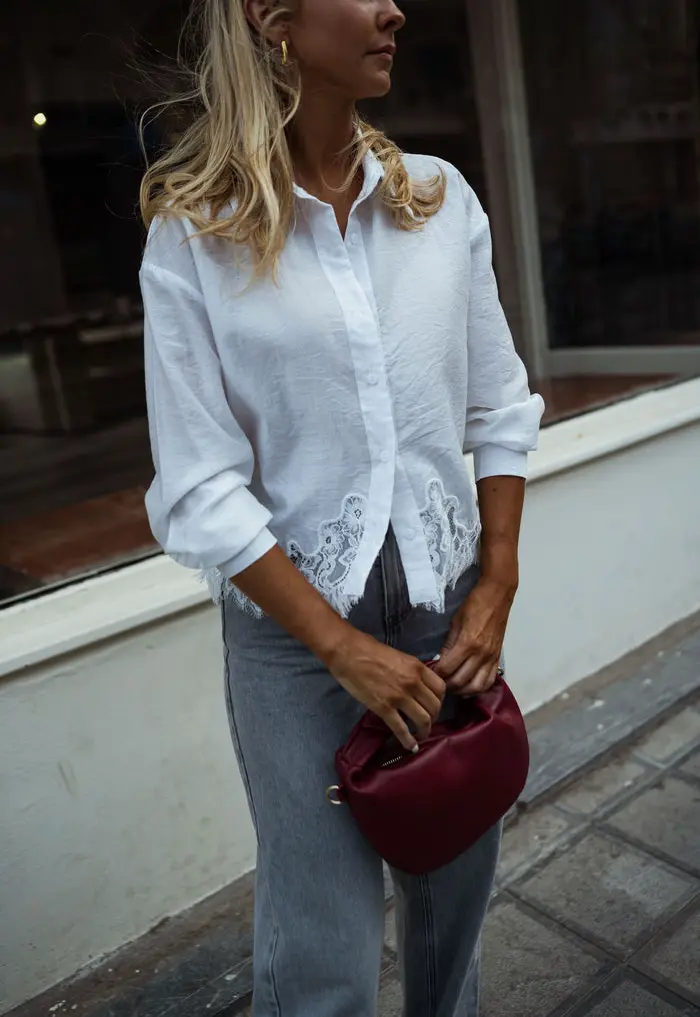 Ecru Ivan Lace Shirt