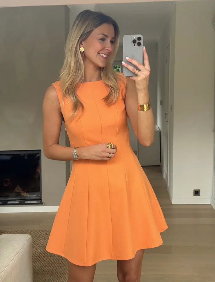 Orange Melissa Dress