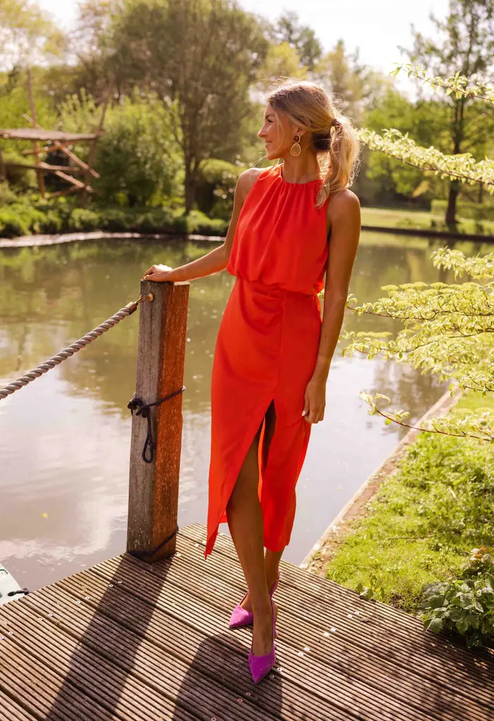 Orange Tory Dress