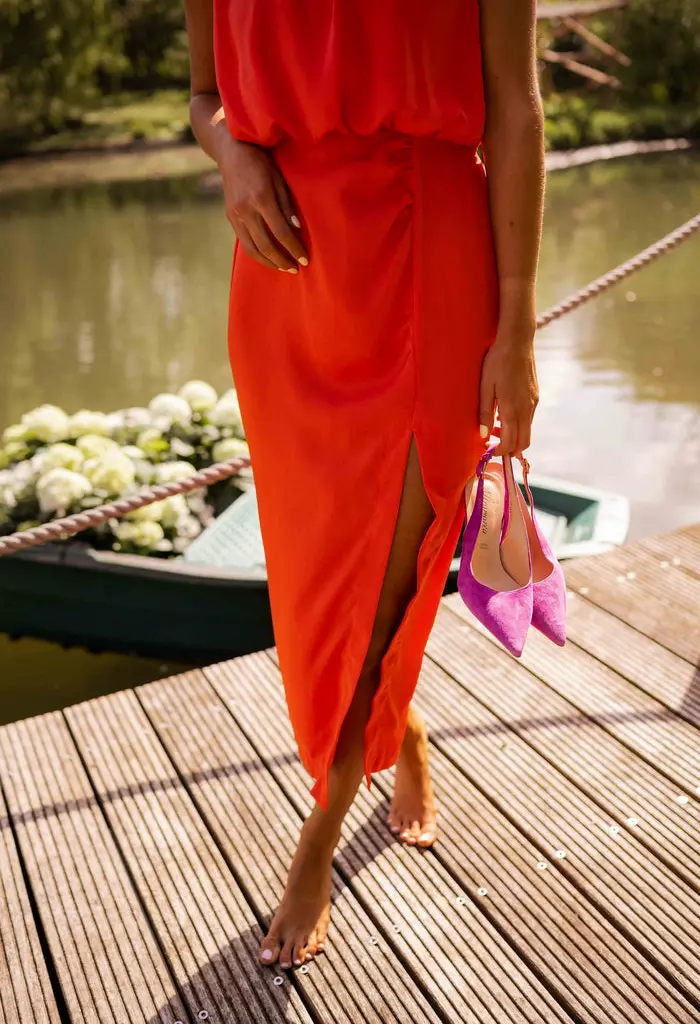 Orange Tory Dress