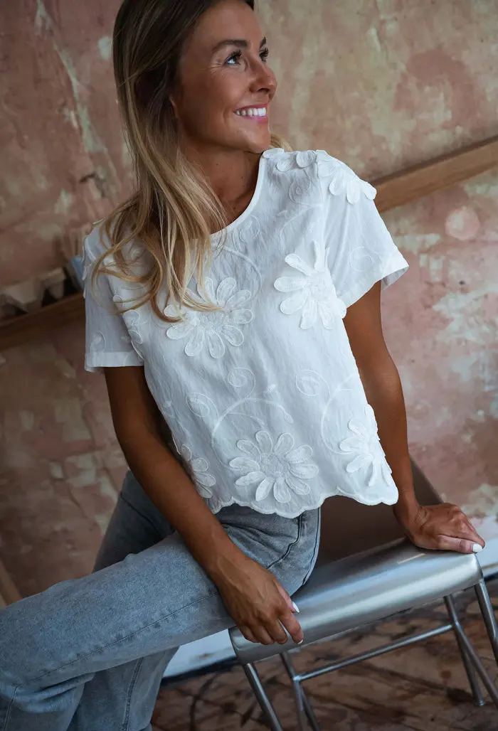 Ecru Ellea Blouse