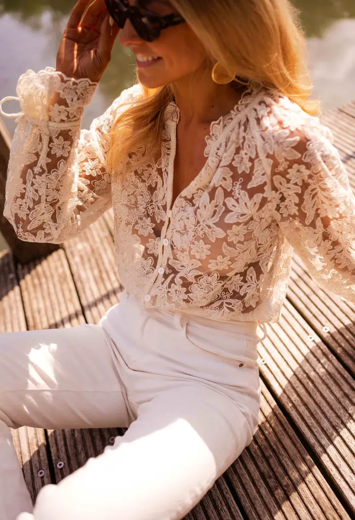 Ecru Dalia Blouse