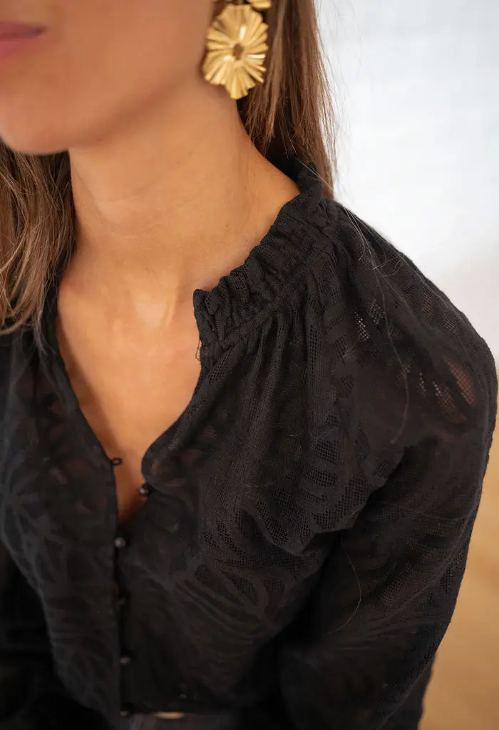 Black Salima Blouse