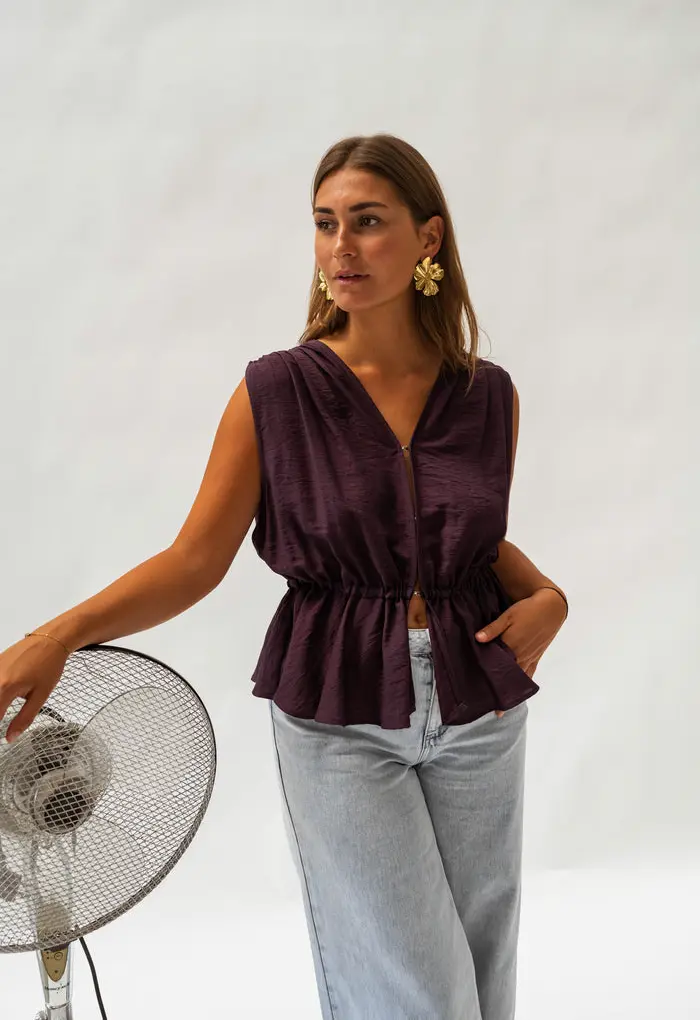 Purple Nola Top