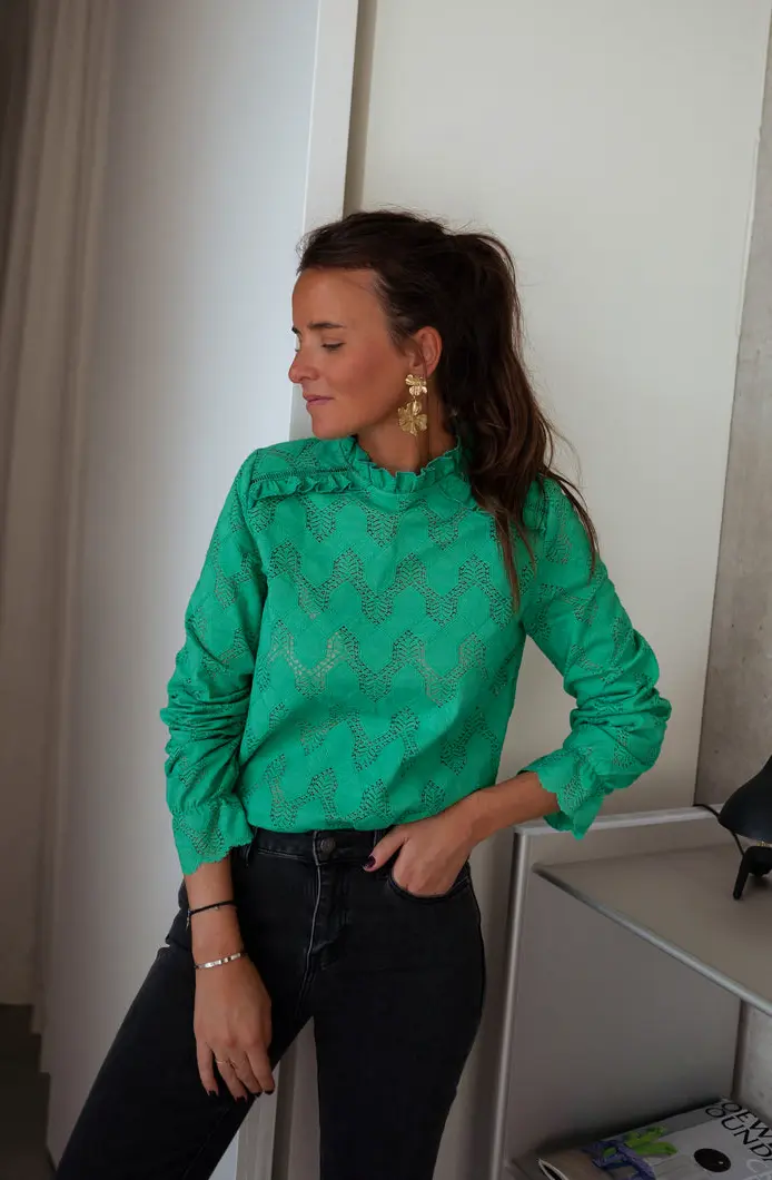 Green Walker Blouse