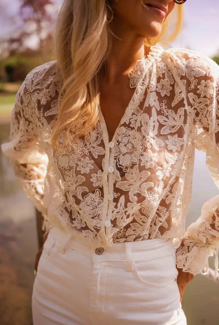 Ecru Dalia Blouse