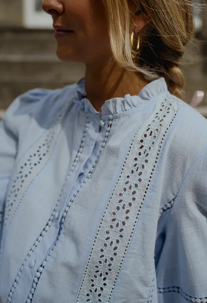 Blue Grain Blouse