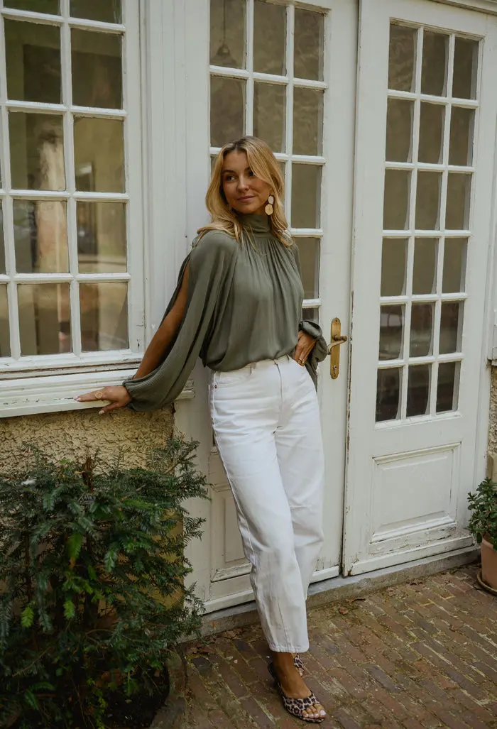 Khaki Belly Blouse